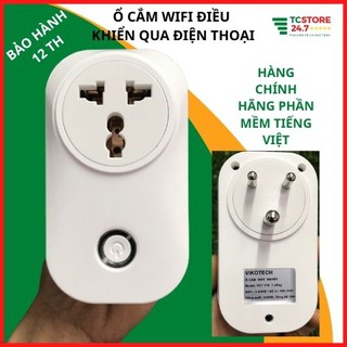 [xả kho]Ổ điện thông minh ổ cắm điện wifi điều khiển từ xa hẹn giờ bật tắt hàng chính hãng VIKOTECH phiên bản tiếng việt
