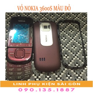 Vỏ nokia 3600s màu đỏ