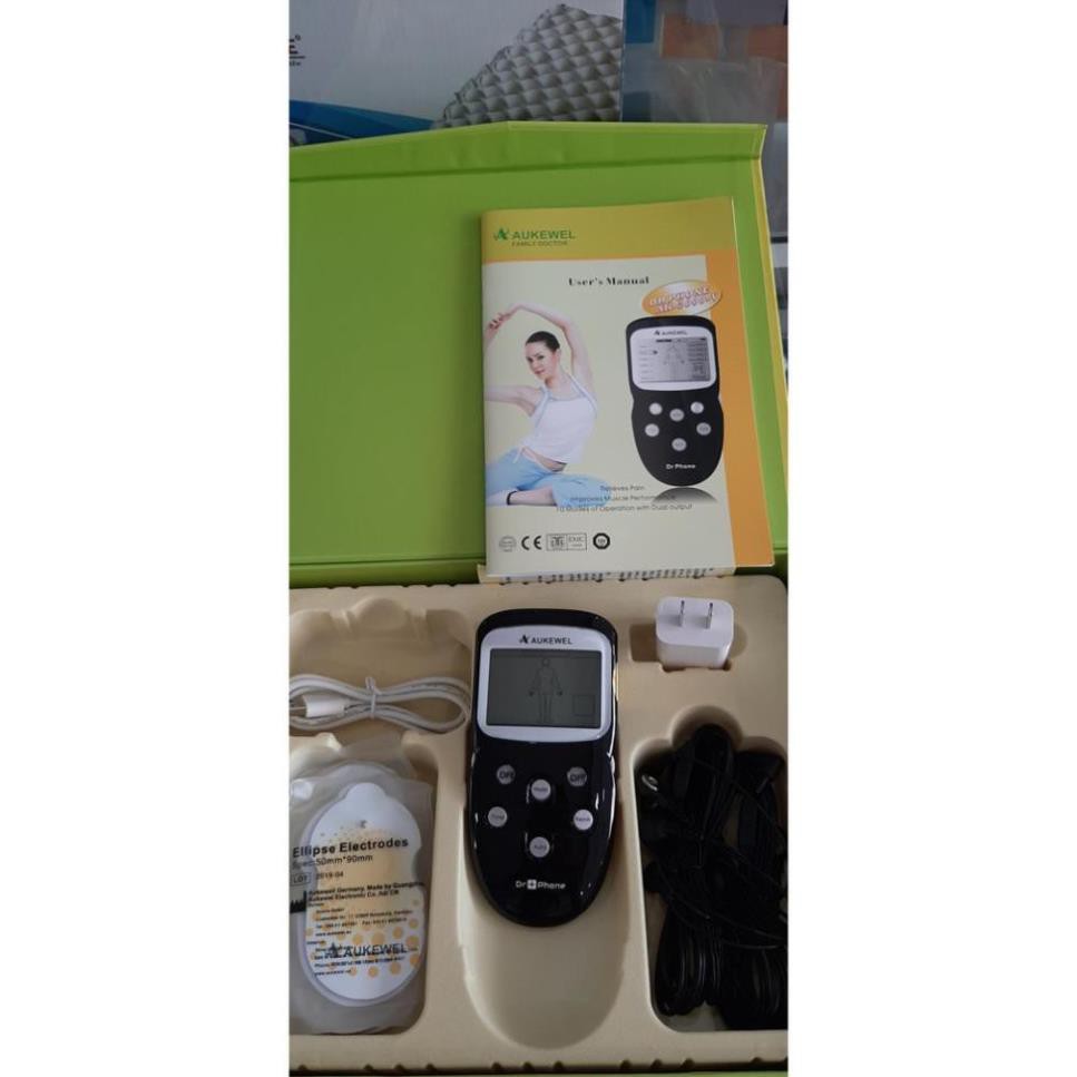 Máy trị liệu massage xung điện cao cấp 8 miếng dán Aukewel Dr-D1 (Dr Phone)