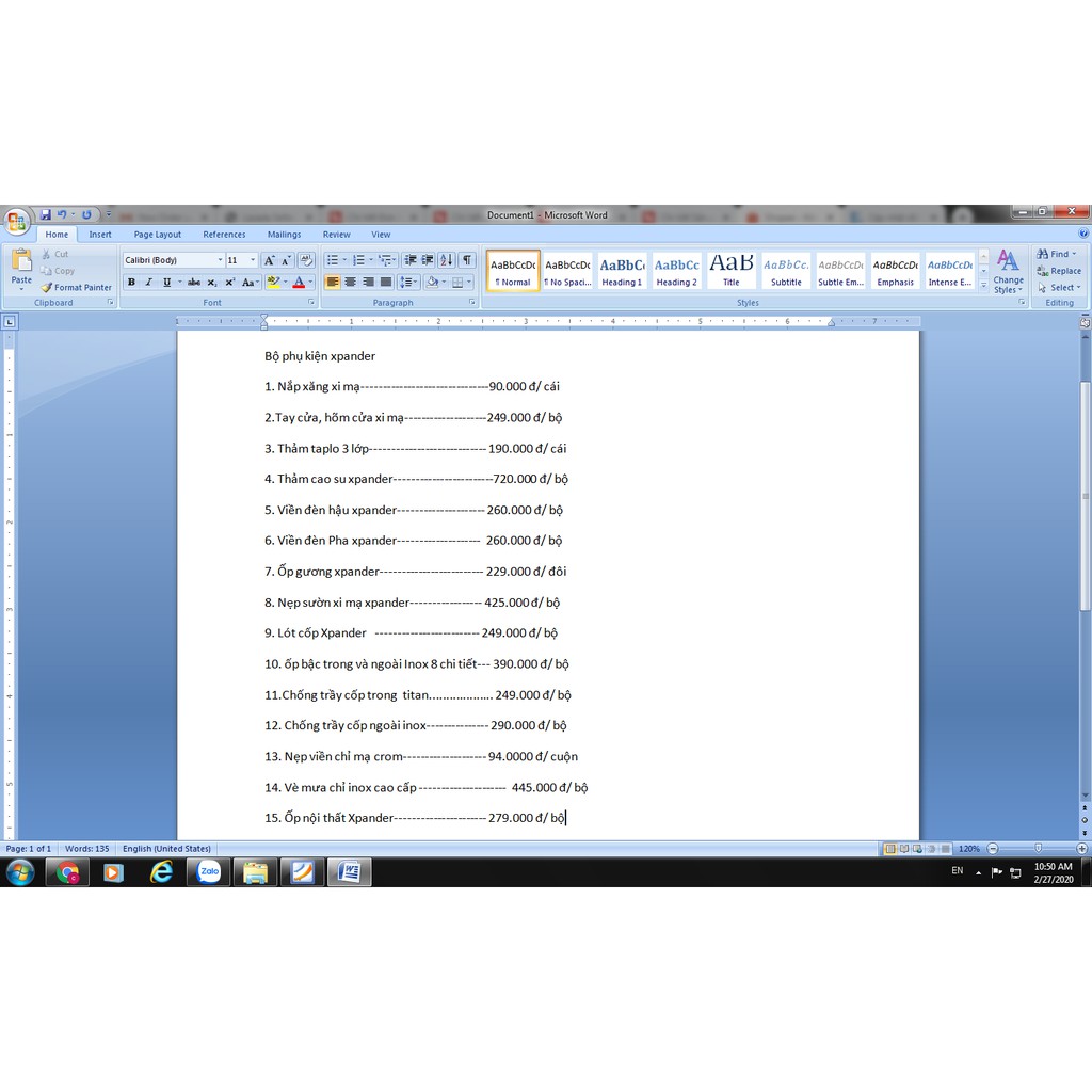 Đồ chơi và phụ kiện xe Xpander