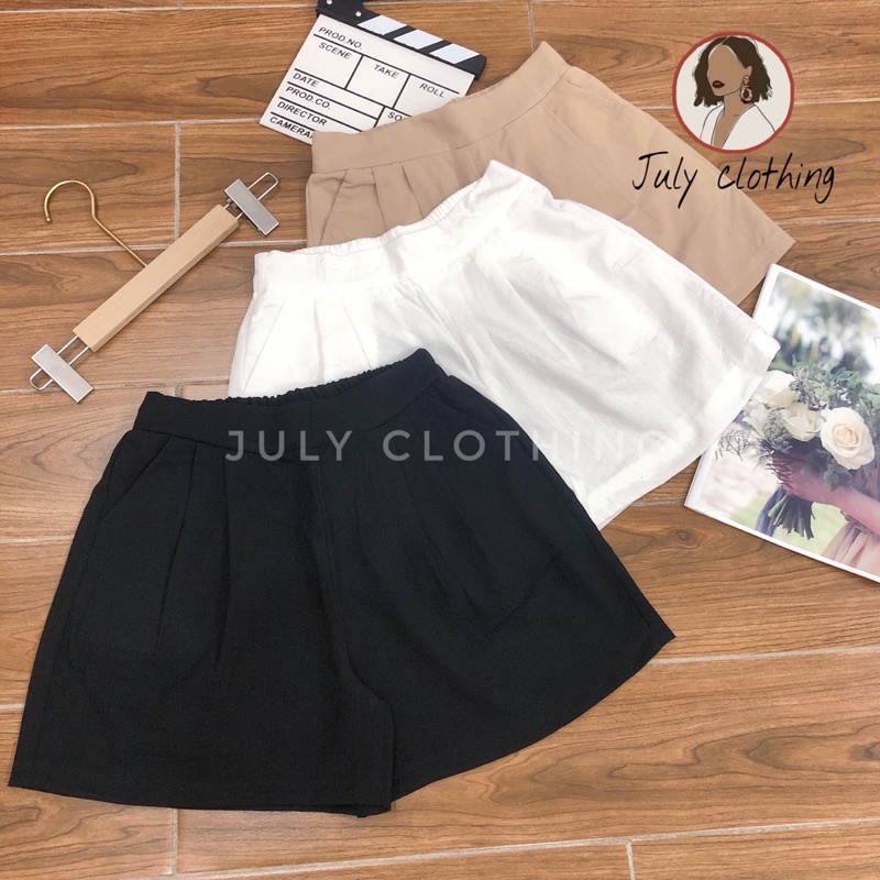 [Ảnh thật shop chụp] Quần short chất đũi mềm siêu mát siêu HOT QS001 nhà July | BigBuy360 - bigbuy360.vn