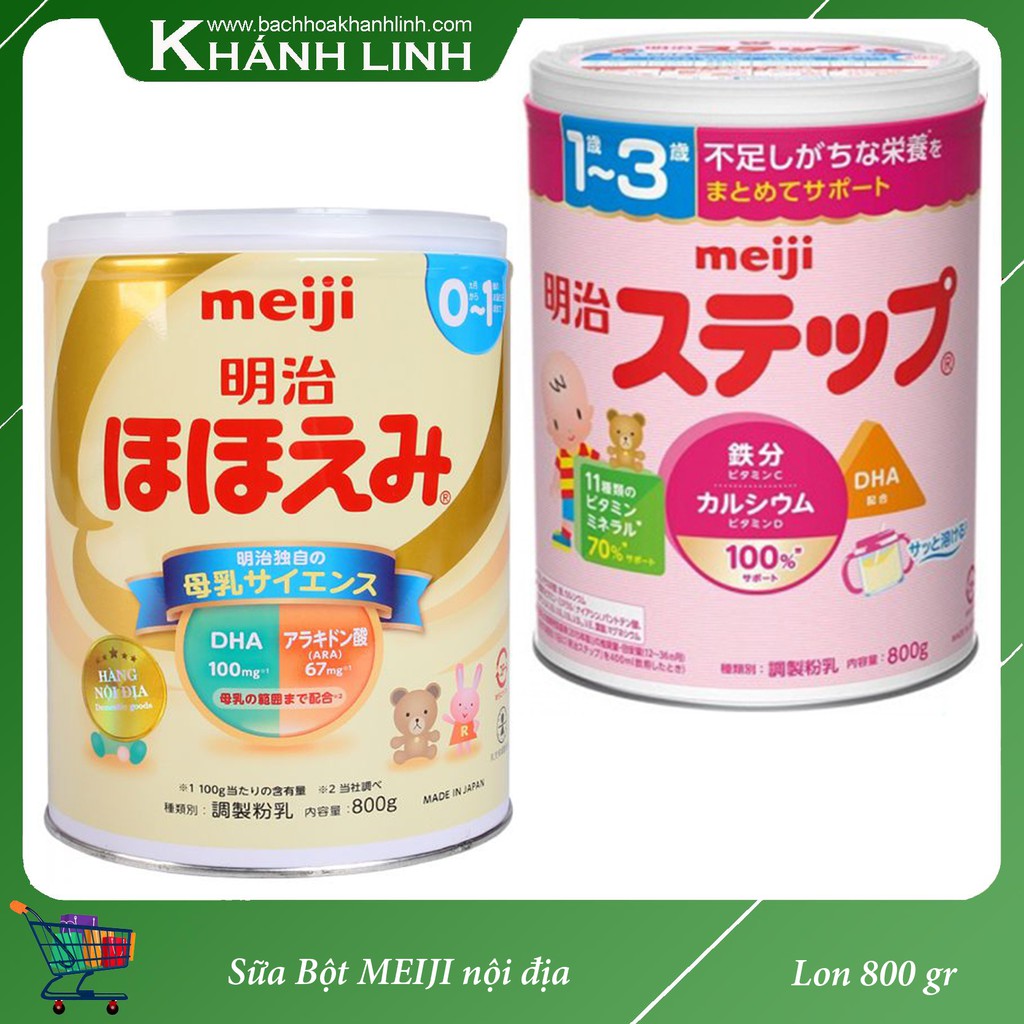 Sữa Bột Meiji Nội địa lon 800gr