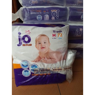 ( Tặng 4 miếng)Bỉm  quần jo mẫu mới M72, L64, XL56, XXL 48 tặng 4 miếng cùng sz