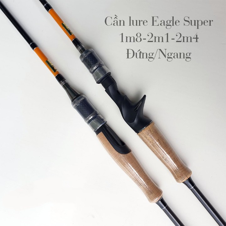 Cần Câu lure 2 ngọn Egde super máy ngang/ máy đứng cỡ từ 1,8m đến 2,7m