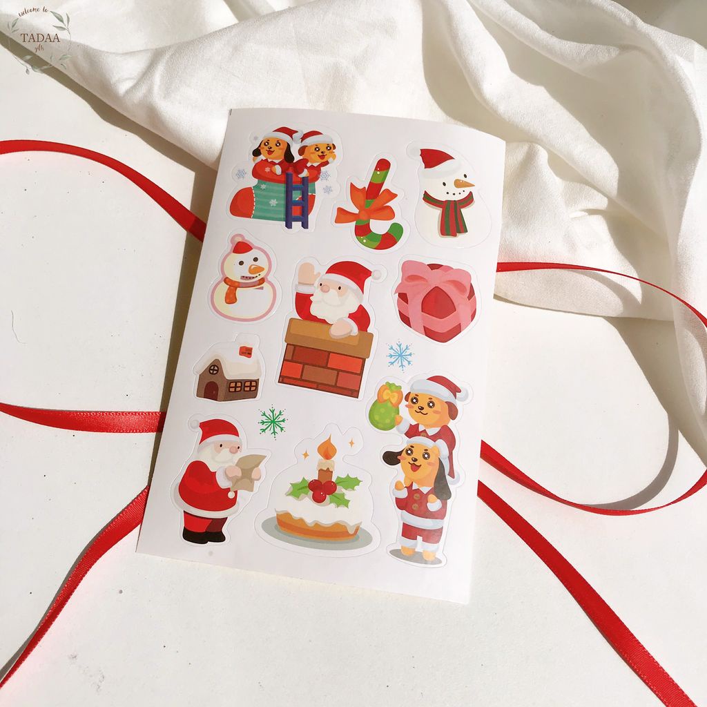 STICKER NOEL, GIÁNG SINH TỔNG HỢP CÁC MẪU STICKER NOEL CUTE NGỘ NGĨNH sticker chủ đề Noel, Giáng sinh, Christmas