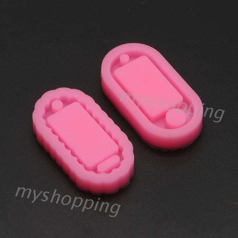 Khuôn silicon đúc nhựa resin làm móc chìa khóa thẻ ID tiện dụng