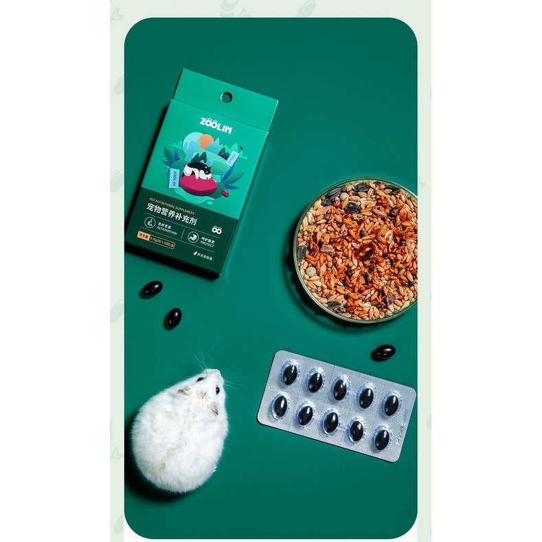 viên dầu cá bảo vệ sức khỏe ( đẹp lông da, xương khớp,...) cho chó , mèo, hamster, sóc, nhím