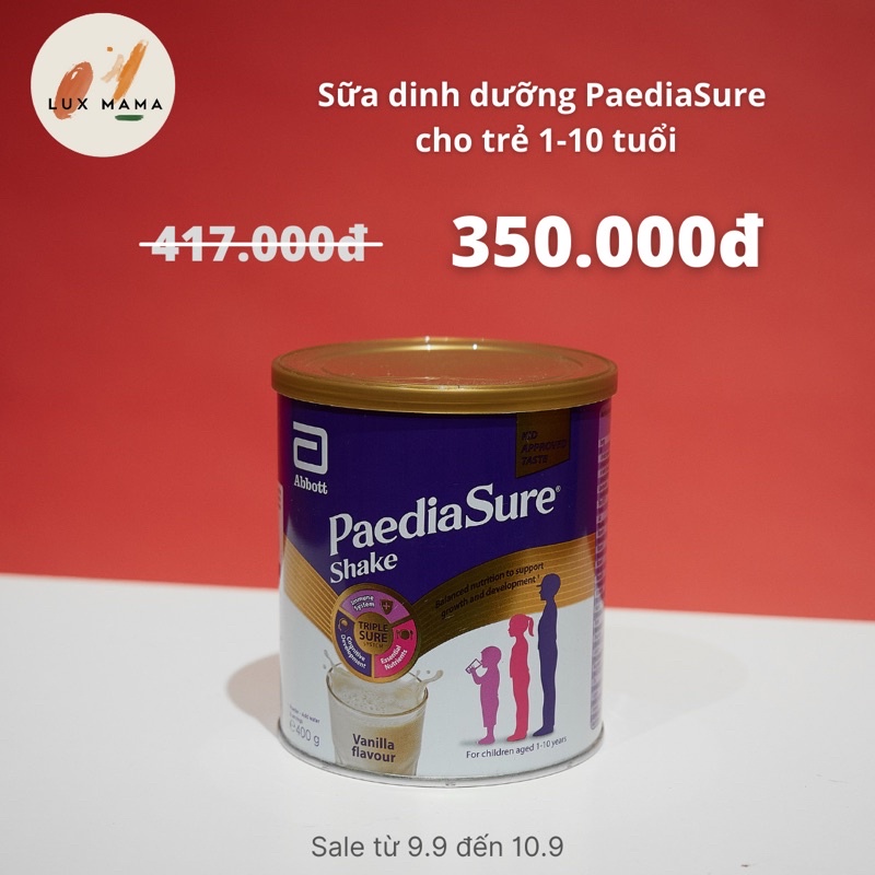 [NỘI ĐỊA ANH] Sữa Pediasure shake hàng [ĐI AIR] sữa dinh dưỡng cho trẻ 1-10 tuổi