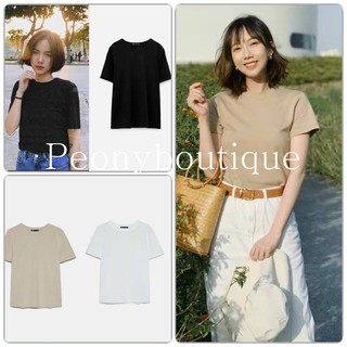 Áo Thun Trơn 3 Màu Nữ [FREESHIP] 🌸 Phông basic dáng suông cotton nhật, Pull cổ tròn ĐEN | TRẮNG | BE Ulzzang HOT 🌸
