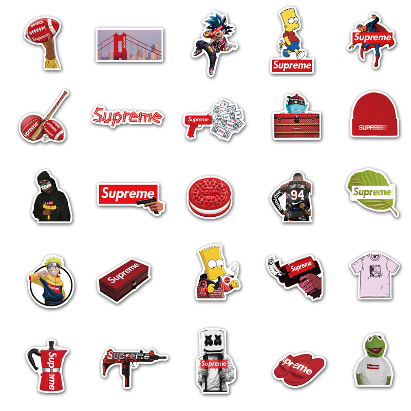 J· Bộ Hình Dán Chống Thấm Supreme, 50 tờ/bộ