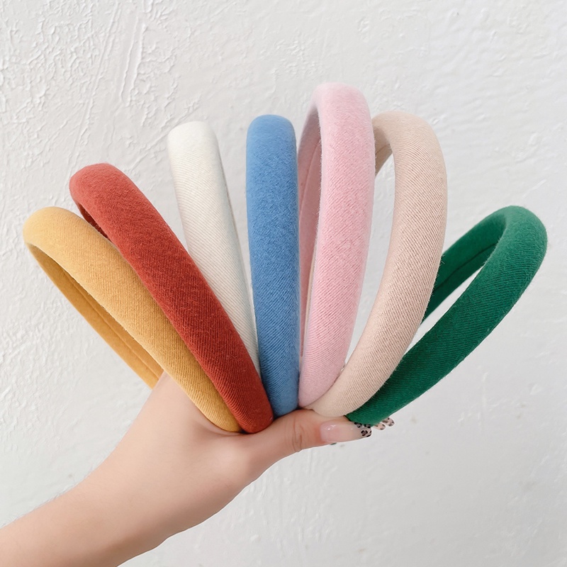 Băng đô rửa mặt vành rộng phong cách Hàn Quốc thời trang thu đông cho nữ