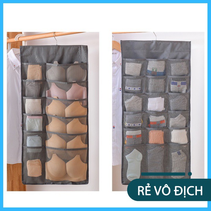 Túi treo 2 mặt, 30 ngăn đựng đồ lót, tất vớ, đồ cá nhân, ... tiện dụng
