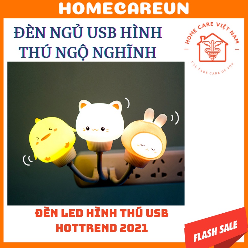 Đèn Ngủ USB Hình Thú Ngộ Nghĩnh