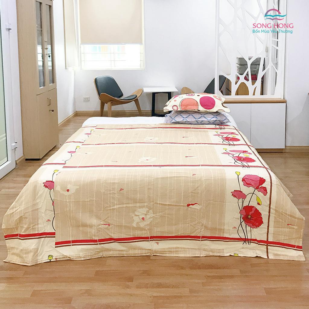 Chăn Xuân Thu Sông Hồng kích thước 2m x 2m2 - Chất liệu cotton - Mẫu mã bền đẹp - Hàng chính Hãng