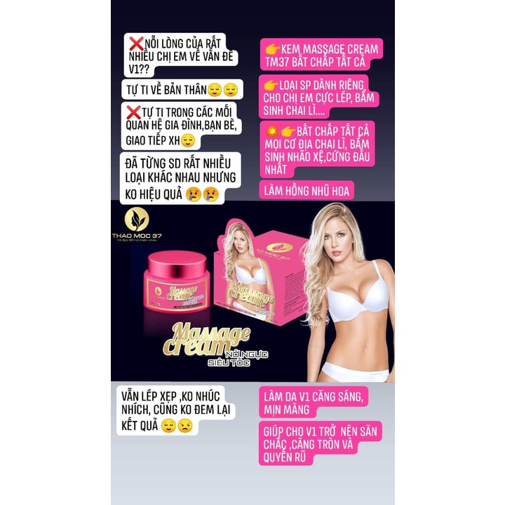 Kem Nở Ngực Siêu Tốc Thảo Mộc 37 Chính Hãng | BigBuy360 - bigbuy360.vn