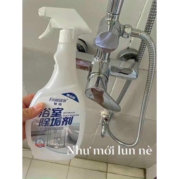 Xịt tẩy rửa sáng inox đa năng giúp làm sạch vòi nước inox sáng bóng như mới
