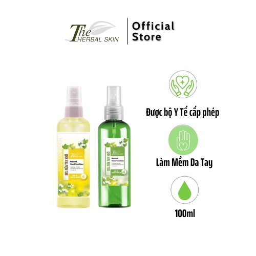 Rửa Tay Khô The Herbal Skin 100ml Dưa Gang - Hương Hoa