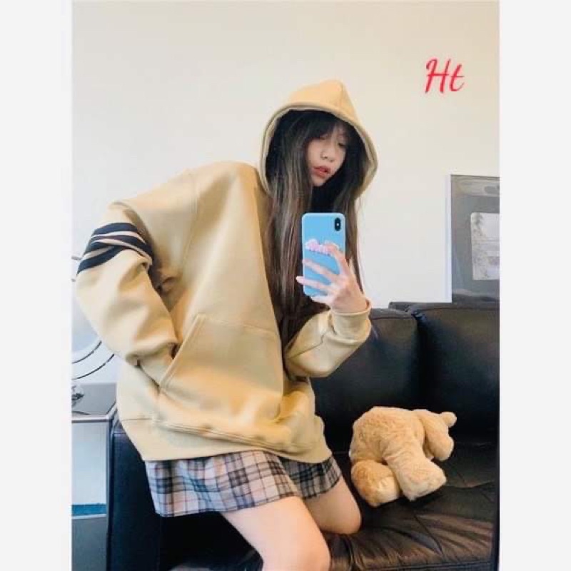 Áo hoodie 4 sọc cánh tay H2A