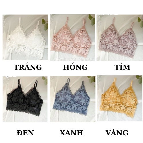 Áo Bra Ren Mẫu Chiếc Lá Siêu Xinh 💖FREESHIP💖 bra kết hợp với áo voan hay vest - Áo Ngực Ren Quyến Rủ 2107 | BigBuy360 - bigbuy360.vn