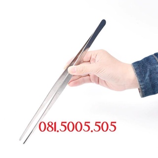 Nhíp Decor gắp đồ ăn - Nhíp Gắp Pha Chế Inox cocktail Quầy Bar chất liệu thép dài 25cm - Nhíp trồng cây thủy T139H