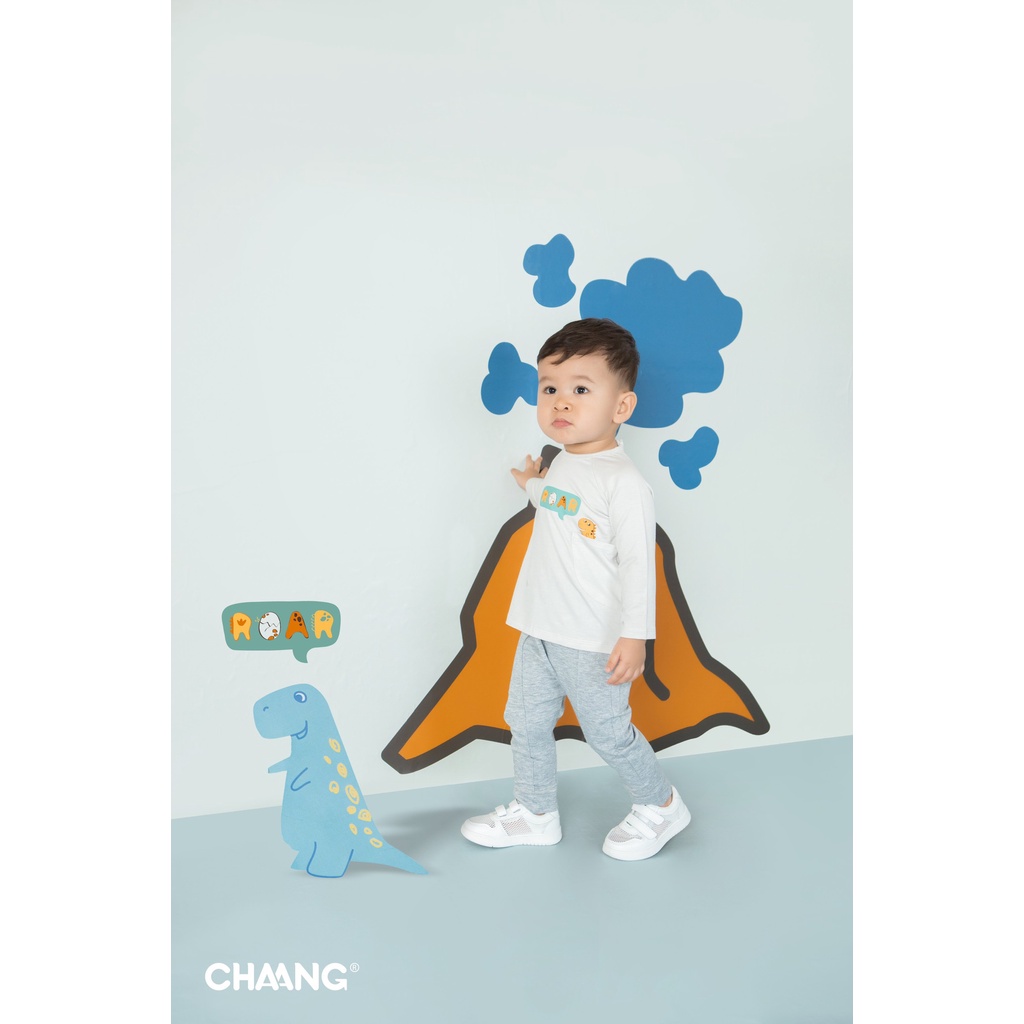 [Chính Hãng] Áo dài tay quần dài chất liệu cotton họa tiết Pony Dino Chaang ( Rời áo - Rời quần )