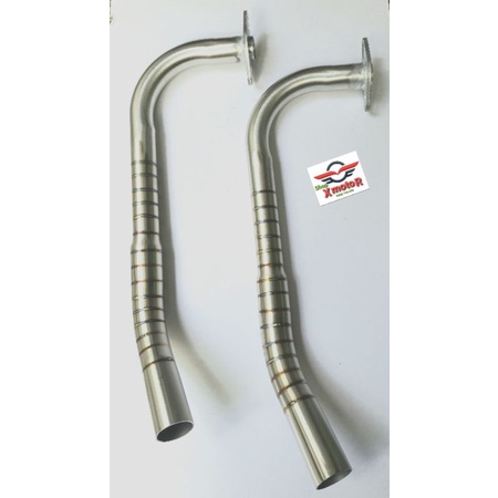 Cổ pô Vario Air Blade cổ 2 cua inox 304 nối pô zin.