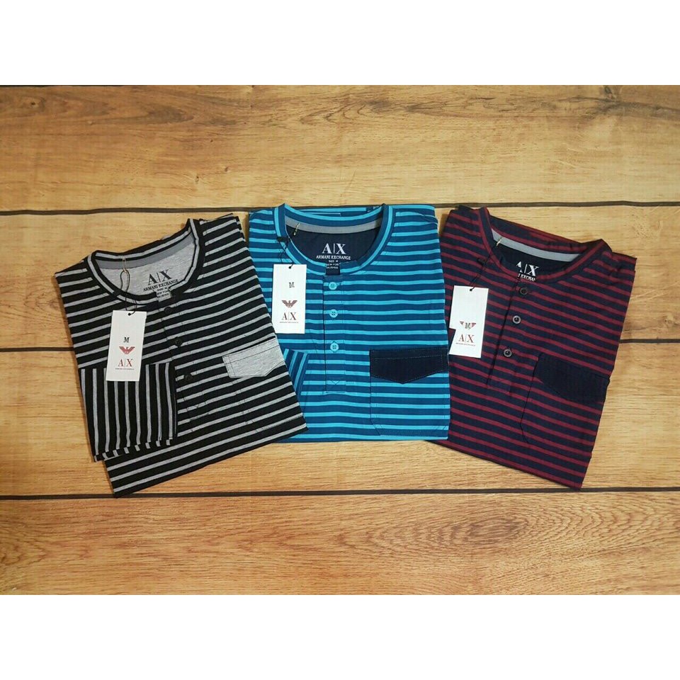 ÁO THUN TAY DÀI SỌC TÚI- PS033 | BigBuy360 - bigbuy360.vn