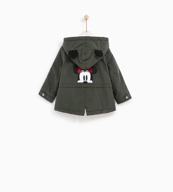 Áo Parka Bé Gái Mũ Tai Minnie