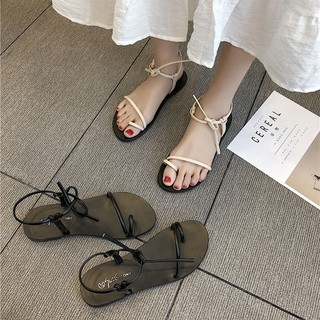 Spot fashion sandals sandals clip feet girls Korean Trend ins casual outdoor shoes slippers