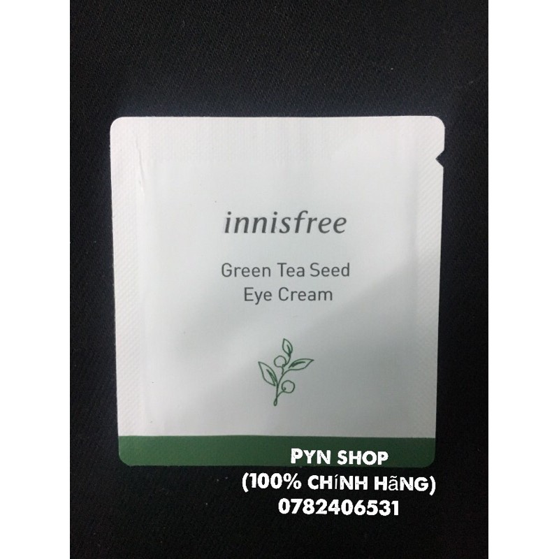 sample kem dưỡng mắt innisfree green tea seed eye cream 1 ml