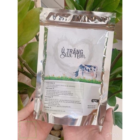 1kg ủ trắng sữa non dạng bột kích trắng thơm mịn handmade