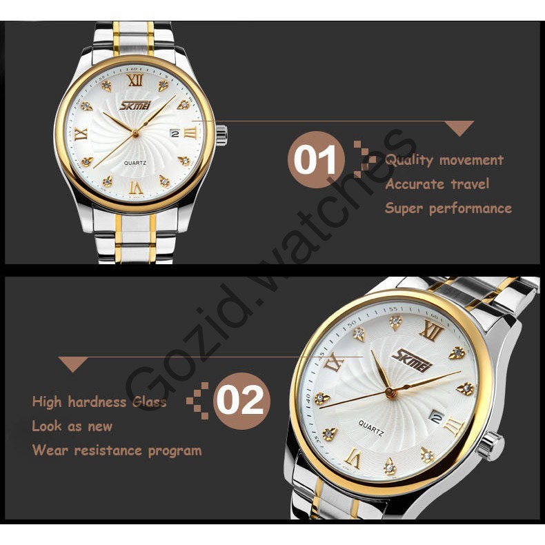 Đồng hồ nam SKMEI SM09 chống nước siêu bền dây thép không gỉ -Gozid.watches | BigBuy360 - bigbuy360.vn