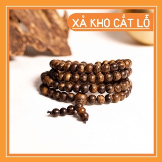 Vòng cuốn tay chuỗi 108 hạt trầm hương cho nam nữ vòng đeo tay 108 hạt trầm hương cho cặp đôi - shopthanhliemr