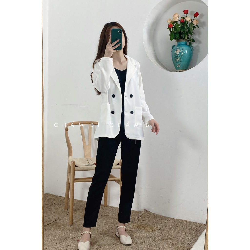 Áo Blazer Vest Nữ Khoác Ngoài Dài Tay Phong Cách Hàn Quốc - A.016 | BigBuy360 - bigbuy360.vn