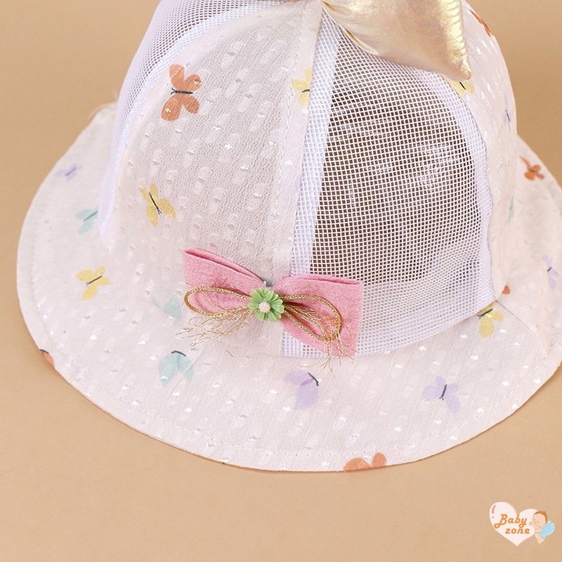 Mũ Tai Bèo Chống Nắng Thoáng Khí Cho Bé 3-15M