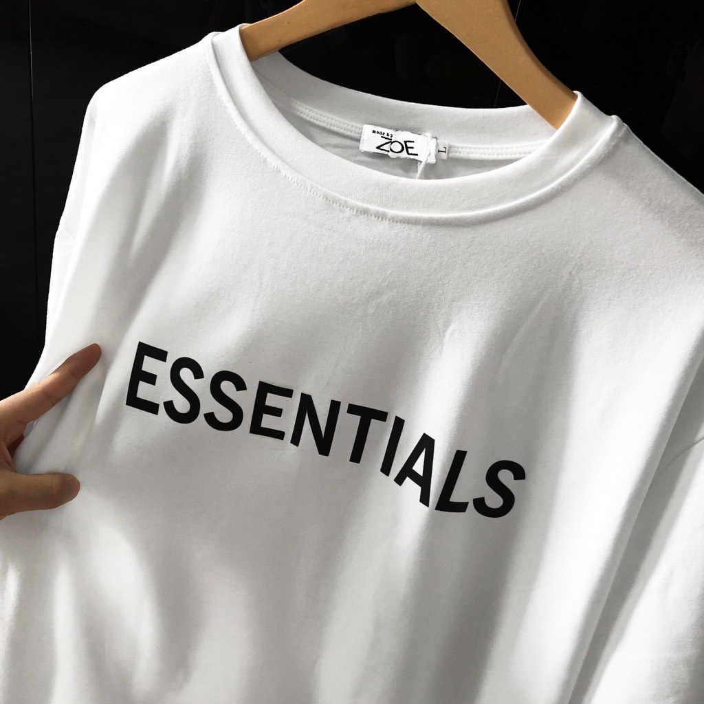 Áo Phông ESSENTIAL, Cổ Tròn, Tay Lỡ, Bán Chạy Nhất 2022, Áo Thun Cotton Cực Mát in cao su Unisex | BigBuy360 - bigbuy360.vn
