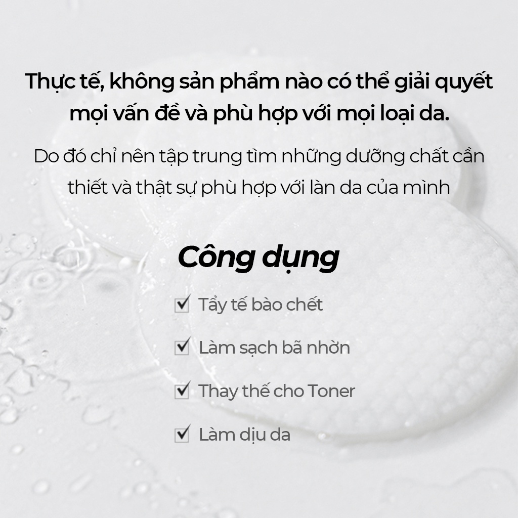 Bông tẩy tế bào chết chứa BHA CELIMAX Heartleaf 125ml