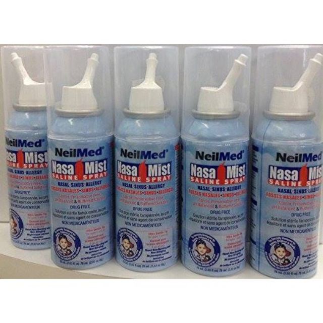 Bình xịt mũi neilmed 75ml cho trẻ em và người lớn (hàng tách set) date xa