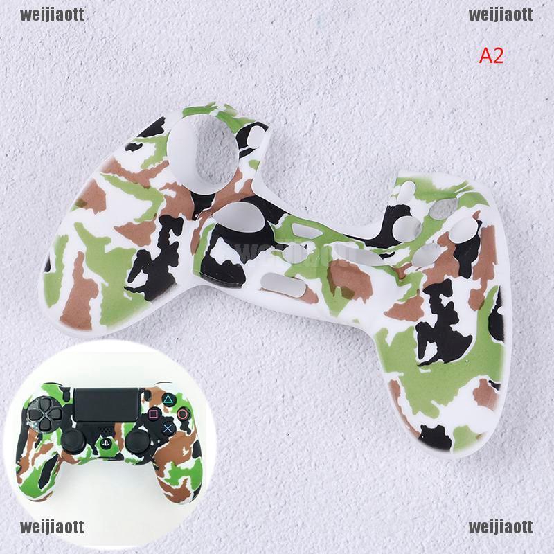 PHU KIEN Vỏ Nhựa Dẻo Hoạ Tiết Camo Bọc Tay Cầm Điều Khiển Ps4