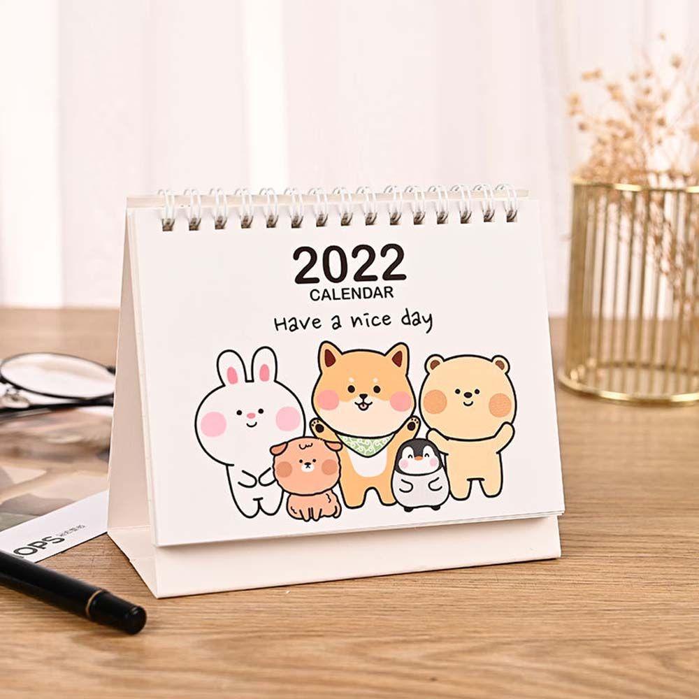AUGUSTINE Lịch 2022 Mini Để Bàn Có Thể Ghi Chú Lập Kế Hoạch Tiện Dụng