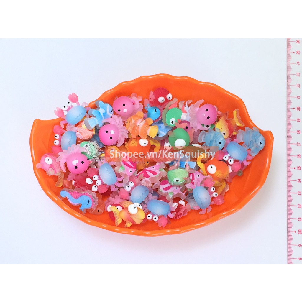 Mô Hình Sinh Vật Biển Ngẫu Nhiên Nguyên Liệu Trang Trí Slime