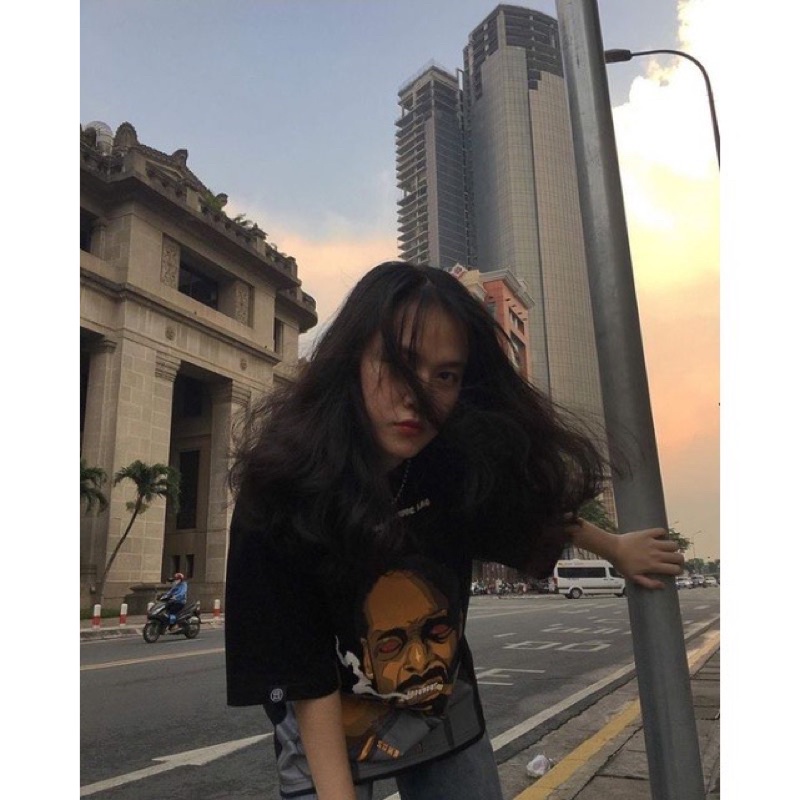 Áo thun tay lỡ Snoopdogg x T Lào - GhostTrick, áo phông nam nữ form rộng Unisex phong cách hàn quốc - GTM Store