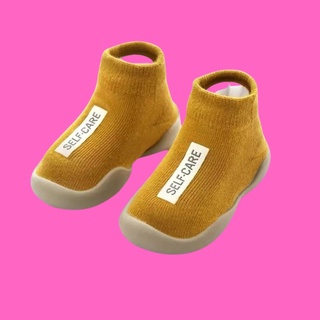 Giày bun tâp đi cao cổ cho bé gái và bé trai có lớp cao su chống trơn trượt cho bé Giầy cho bé phong cách hàn quốc