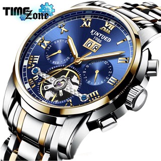 Đồng hồ chạy cơ Automatic nam dây thép thương hiệu KINYUED 1986 Fullbox