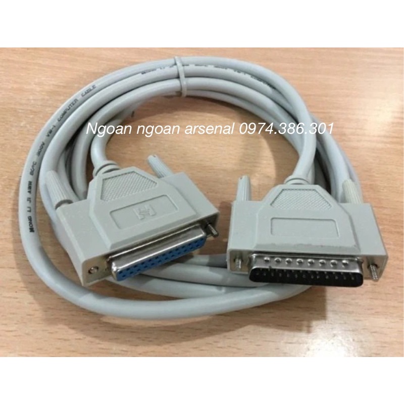 Dây tín hiệu DP chuẩn 25 chân đực cái hai hàng. Báo giá 1 dây