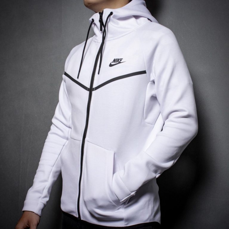 Áo khoác hoodie nam Nike Tech Fleece , áo khoác thể thao nam chính hãng - Màu trắng