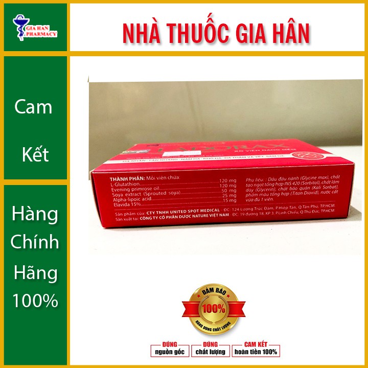 Viên Uống Trắng Da LADORAX - Hạn Chế Quá Trình Lão Hóa Da