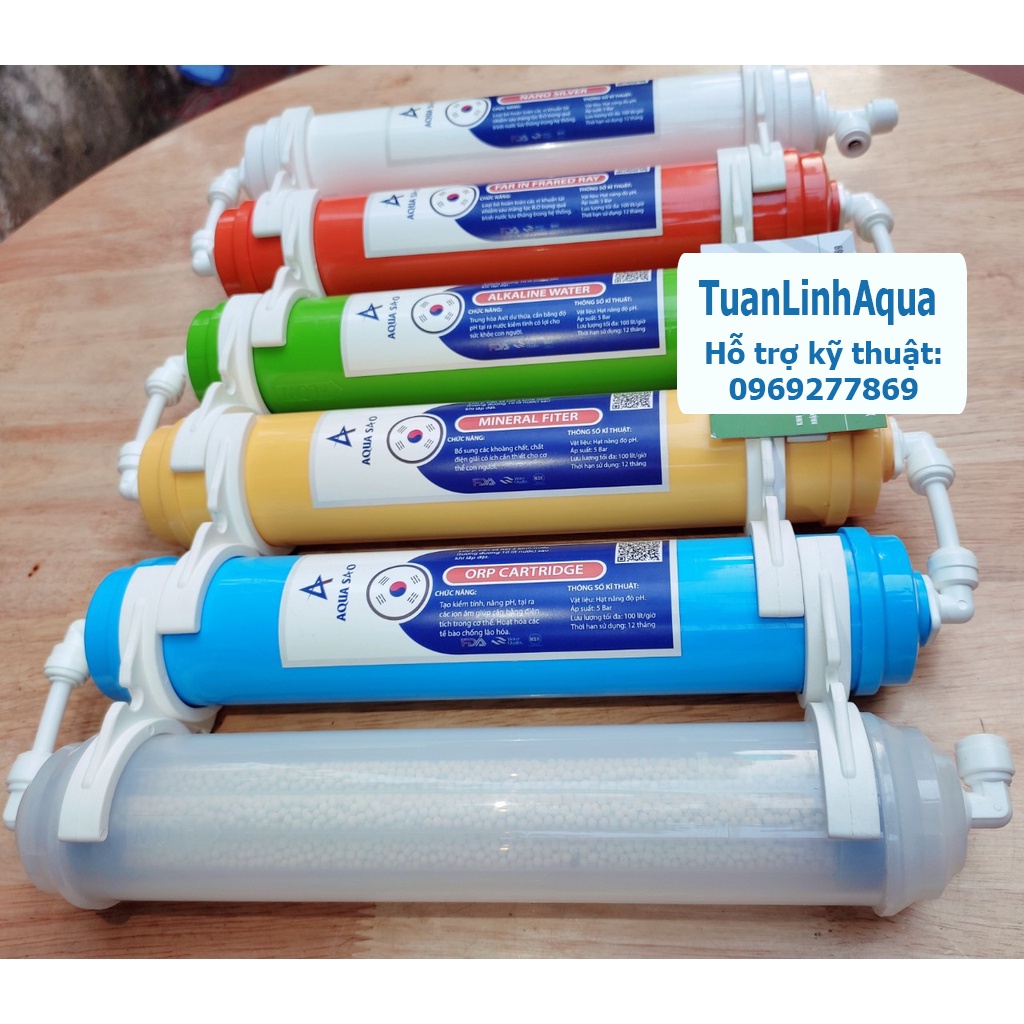 Bộ Lõi Lọc Tạo Khoáng AQUA 5 6 7 8 9 10 Chính Hãng Dùng Cho Các Dòng Máy Lọc Nước RO