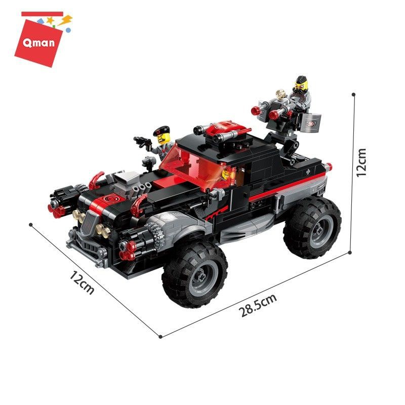 Đồ chơi xếp hình QMAN 3406 chiếc xe tiư thần