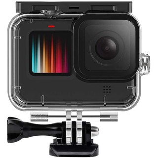 Vỏ bảo vệ TELESIN chống thấm nước 50M màu trong suốt với giá đỡ tháo nhanh cho camera hành trình Gopro Hero 9 Black